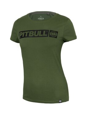 Pit Bull Pit Bull T-Shirt Koszulka damska Hilltop S Zielony Slim Fit