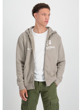 Alpha Industries Alpha Industries Bluza Basic Zip Hoodie Żółty Regular Fit
