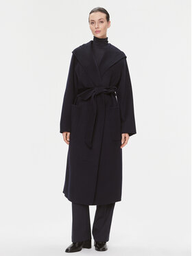 IVY OAK IVY OAK Vilnonis paltas Celia Edie IO1123F1111 Tamsiai mėlyna Loose Fit