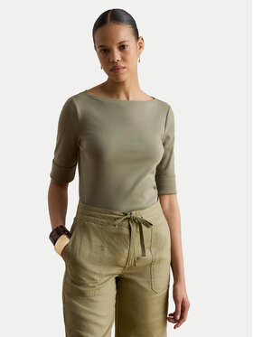 LAUREN RALPH LAUREN LAUREN RALPH LAUREN Bluzka Judy 200654963204 Zielony Slim Fit