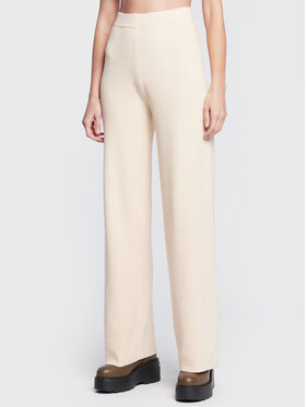 Calvin Klein Calvin Klein Úpletové kalhoty K20K204625 Béžová Regular Fit