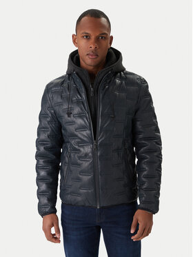 Milestone Milestone Nahkjope MS Alonso 5310196 0715 Tumesinine Regular Fit