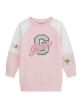 Guess Kids Guess Kids Každodenní šaty 183613 Růžová Classic Fit