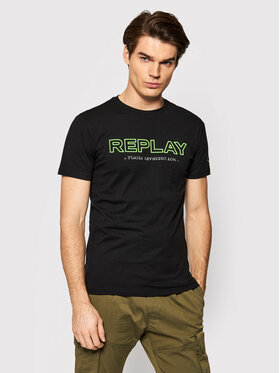 Replay Replay T-Shirt M3427.000.2660 Czarny Regular Fit