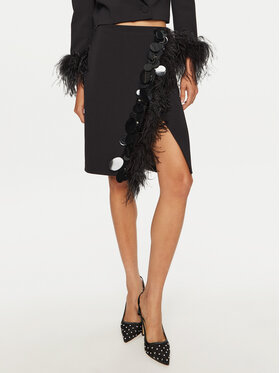 PINKO PINKO Midi szoknya 102941 A1JX Fekete Slim Fit