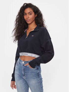 Tommy Jeans Tommy Jeans Majica dugih rukava DW0DW16129 Tamnoplava Regular Fit