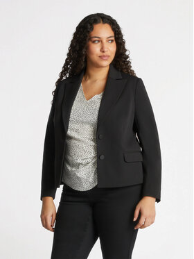 Fiorella Rubino Fiorella Rubino Kurtka outdoor Q468T000181N033 Czarny Boxy Fit