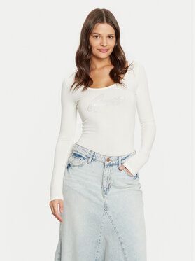 Guess Guess Боди W5RP00 K68D2 Екрю Slim Fit