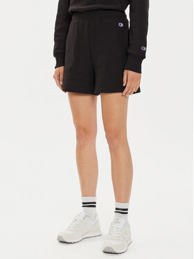 Champion Champion Спортни шорти Minimal Reverse Weave 116247 Черен Regular Fit