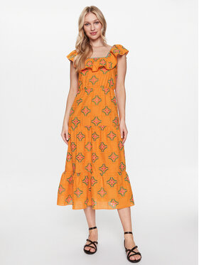 NAF NAF NAF NAF Kleid Lilia XENR84 Orange Regular Fit