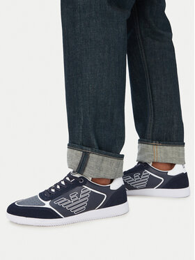 EA7 Emporio Armani EA7 Emporio Armani Sneakersy 7X000405 AF19826 MZ069 Granatowy