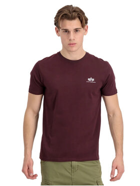 Alpha Industries Alpha Industries Tričko AI.188505-21-3XL Bordová Basic Fit
