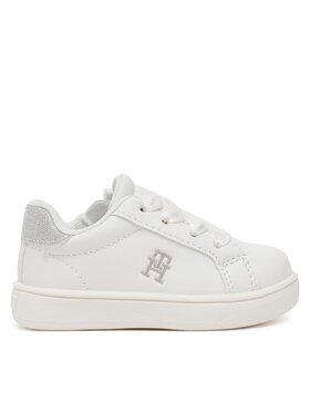 Tommy Hilfiger Tommy Hilfiger Laisvalaikio batai Low Cut Velcro Sneaker T1A9-33728-1439 M Balta