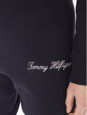 Tommy Hilfiger Spodnji Del Trenirke Script Graphic WW0WW40347 Mornarsko Modra Regular Fit