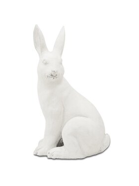 MIAhome MIAhome Figurka siedzący królik 35x20x13,5 cm ALBUS Biały
