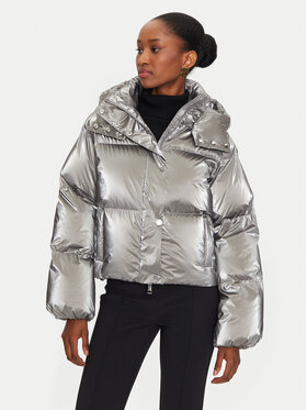 Elisabetta Franchi Elisabetta Franchi Зимно яке PI-77D-46E2-V570 Сребрист Regular Fit