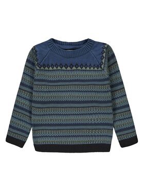 Kanz Kanz Sweter 2123437-3116 Niebieski Basic Fit