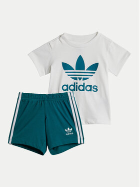 adidas adidas Set majica i hlače JE0524 Tirkizna Regular Fit