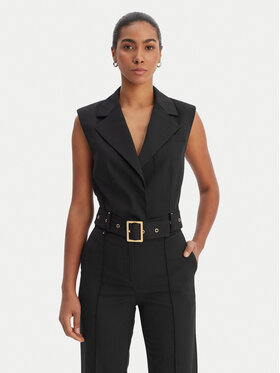 KARL LAGERFELD KARL LAGERFELD Öltönymellény B1W14009 Fekete Slim Fit