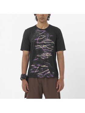 Salomon Salomon Koszulka techniczna SHAKEout CORE SS TEE GRAPHIC Czarny Regular Fit