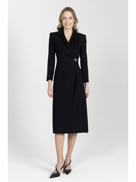 Deni Cler Milano Deni Cler Milano Sukienka elegancka W-DC-3432-F2-E3-90-1 Czarny Regular Fit