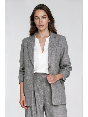 NIFE NIFE Marynarka Z116 Szary Regular Fit
