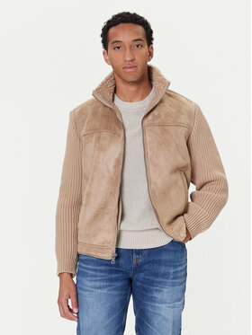 Guess Guess Яке от имитация на кожа M5BR79 Z5570 Бежов Regular Fit