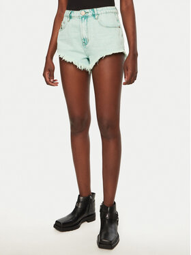 One Teaspoon One Teaspoon Szorty jeansowe Renegades 26669 Zielony Regular Fit