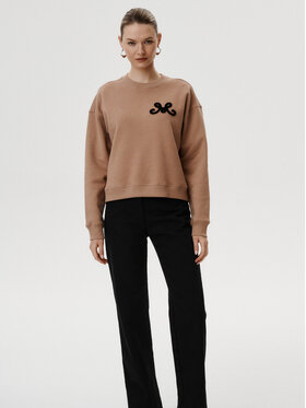 MARI PRETI MARI PRETI Felpa Velena Beige Regular Fit