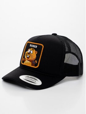 MyStars MyStars Czapka z daszkiem Czapka Z Daszkiem Trucker Czarna z Bobrem MyStars Bóbr uni Czarny