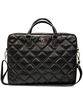 Guess Guess Torba na laptopa Quilted 4G Czarny