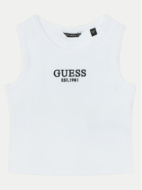 Guess Guess Top J4YI16 KBZP4 Biela Regular Fit