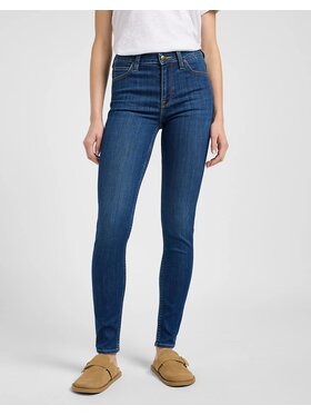 Lee Lee Jeansy SCARLETT HIGH Niebieski Skinny Fit