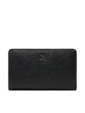 Calvin Klein Calvin Klein Duży Portfel Damski Ck Daily Medium Bifold_Tex K60K612957 Czarny