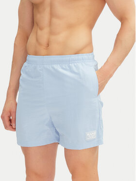 Karl Kani Karl Kani Pantaloncini da bagno Retro Trademark 60550027 Celeste Regular Fit