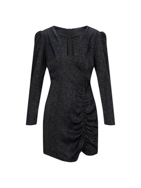 Sandra Stachura Luxury Design Sandra Stachura Luxury Design Sukienka koktajlowa klasyczny Czarny V-Neck Fit