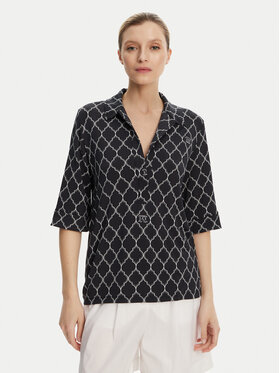 Max Mara Beachwear Max Mara Beachwear Blúzka Prugna 2516951019 Čierna Regular Fit
