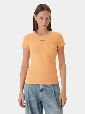 HUGO HUGO Tričko Easy 50523924 Oranžová Slim Fit