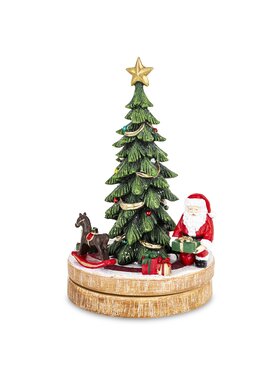 MIAhome MIAhome Figurka choinka LED z pozytywką 25x15,5x15,5 cm PERI Kolorowy