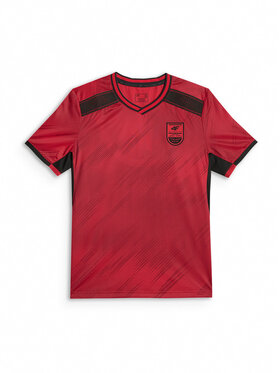 4F 4F Koszulka techniczna FOOTBALL Czerwony Regular Fit