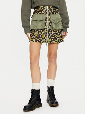 Alpha Industries Alpha Industries Spódnica mini 148066C Zielony Regular Fit