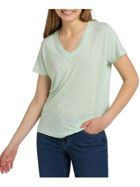 Lee Lee T-Shirt L41JEN40 Zielony Regular Fit