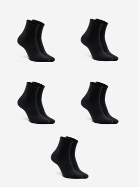Urban Socks Urban Socks Zestaw 5 par niskich skarpet męskich Zestaw 5 Par Krótkich Skarpet Męskich Czarnych Urban Socks No Logo 41-46 Czarny