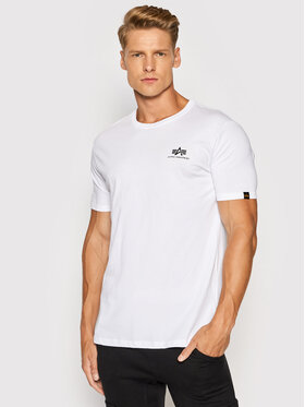 Alpha Industries Alpha Industries T-Shirt Backprint 128507CP Biały Regular Fit
