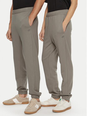 4F 4F Pantaloni trening Unisex 4FWAW24TTROU0826 Maro Loose Fit