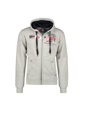 Geographical Norway Geographical Norway Bluza WT1880H/GN-BLENDED GREY Szary Reglan Fit
