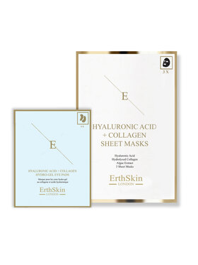 Erthskin London Erthskin London Maska Kwas Hialuronowy i Kolagen + Hydrożelowe Płatki pod Maska do twarzy