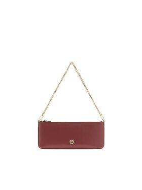 PINKO PINKO Τσάντα Bordeaux Calf Leather Bos Taurus Shoulder Μπορντό