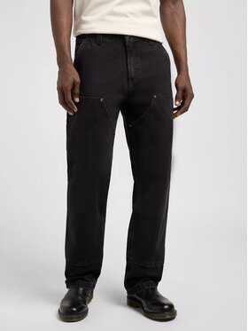 Lee Lee Jeansy DOUBLE KNEE CARPENTER Czarny Loose Fit
