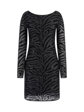 Guess Guess Sukienka koktajlowa Abito donna Czarny Slim Fit